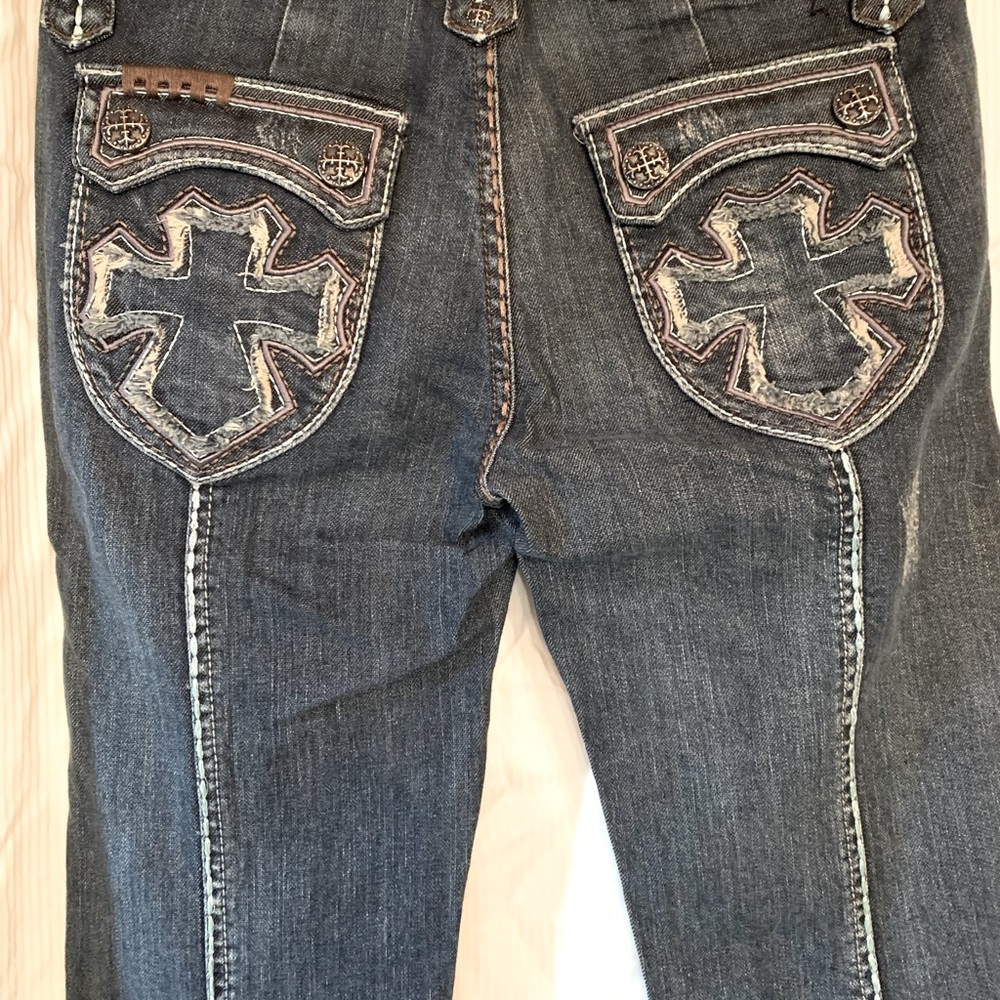 Women Rebel Spirit jeans, style GJP016, size 27, winged jeans, brand news/tags